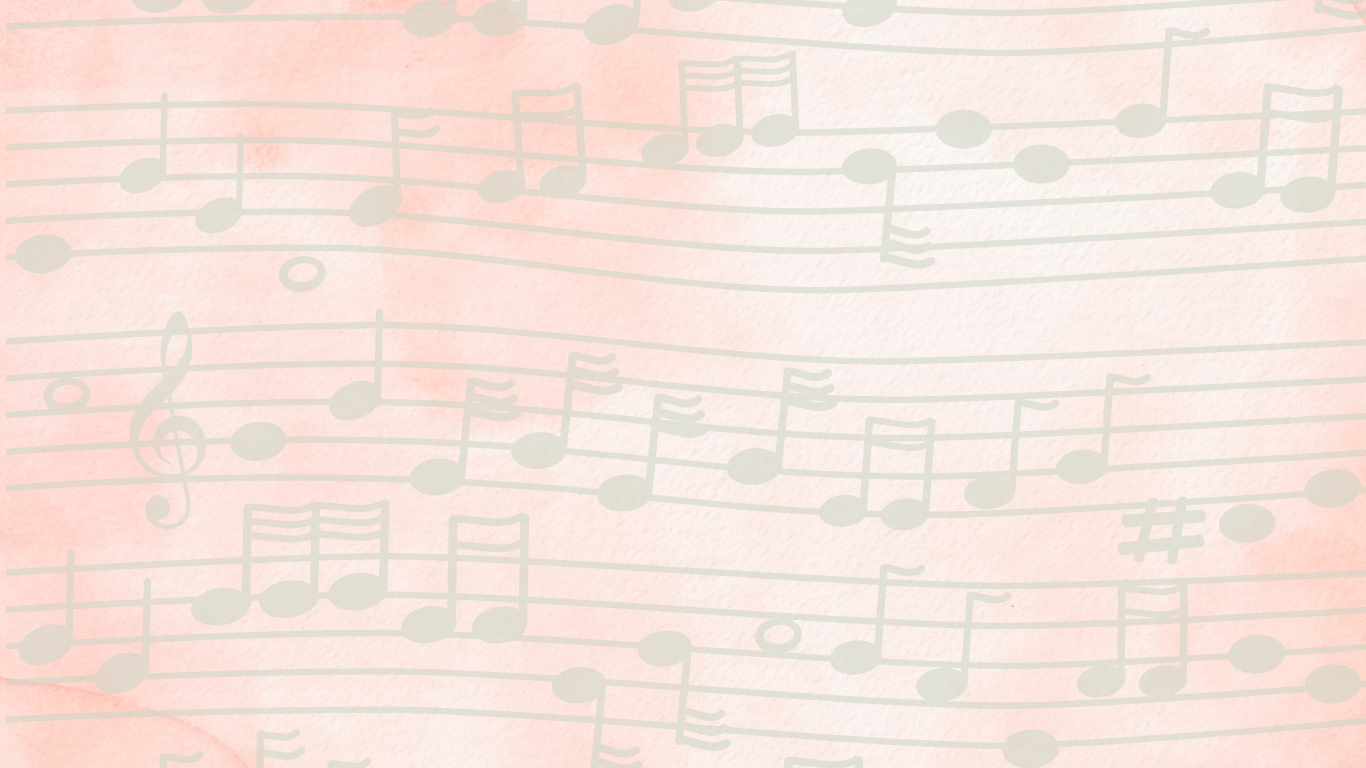 Un fond aquarellé rose corail pâle avec des notes de musiques sur des portées souples, indiquant à la fois rigueur et souplesse. Le texte est Conditions générales de vente ateliers vocaux et séances de musicothérapie Envol en Voix, Suisse